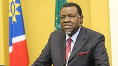 Late Namibia's President Hage Geingob