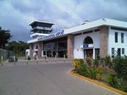 View of terminal building at Malindi International Airport