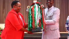 President William Ruto at the National Drama and Film Festival Winners’ State Concert held at Sagana State Lodge, Nyeri County on April 19, 2024