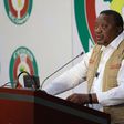 Uhuru Kenyatta speaking in Nigeria, where he is leading the African Union Election Observers' Mission (AUEOM).