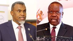 DPP Noordin Haji (left) and Dr Fred Matiang'i