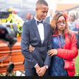 Zora actor Ryan Mwenda' Simba' and his mother during the burial of his grandfather in November 2023