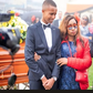 Zora actor Ryan Mwenda' Simba' and his mother during the burial of his grandfather in November 2023