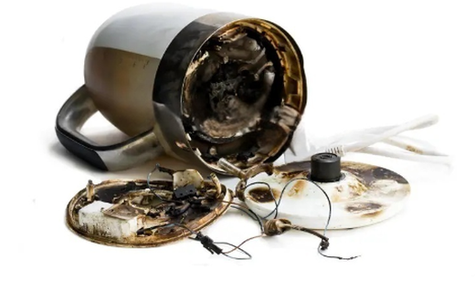 A broken electric kettle