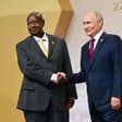 Museveni shakes hands with Putin at the Russia-Africa Summit