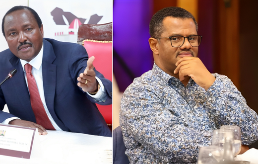 A collage of Kalonzo Musyoka and Hassan Omar