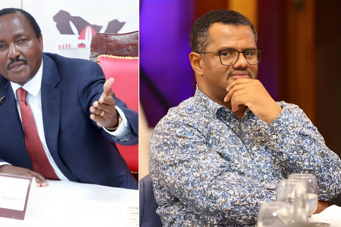 A collage of Kalonzo Musyoka and Hassan Omar