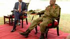 President William Ruto with Ugandan President Yoweri Museveni