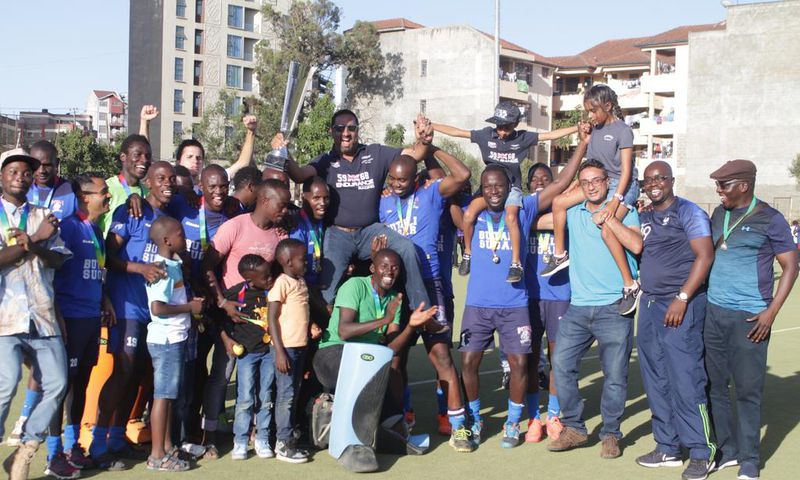 Butali Sugar Warriors celebrate after being awarded the trophy/COURTESY