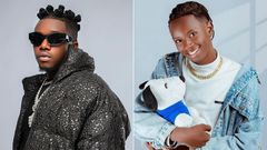 A collage of Rayvanny and Divoice