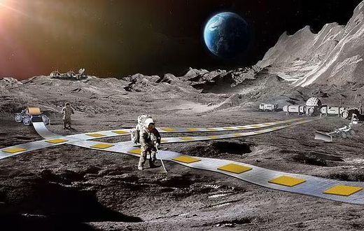 NASA plans to build a levitating robot train & railway on the moon [Courtesy]