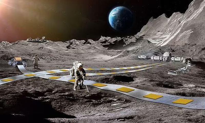 NASA plans to build a levitating robot train & railway on the moon [Courtesy]