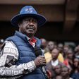 Raila Odinga at a past political rally