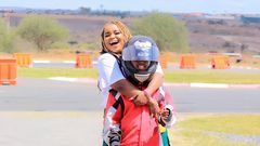 Mwende Macharia and her son Champion