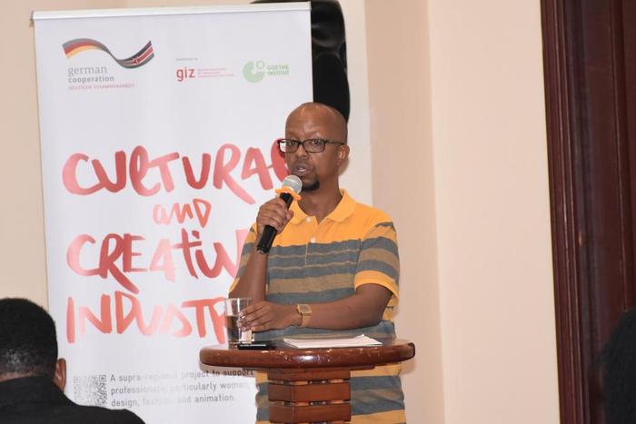 David Muriithi, DJ DLite at the 3rd KECOBO forum on copyrights & intellectual property held on October 3, 2023 in Nairobi