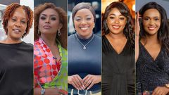 From left: Joyce Gituro, Caroline Mutoko, Jackie Matubia, Lilian Muli and Pierra Makena