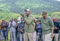 File image of Transport CS Kipchumba Murkomen with his Defence counterpart, Aden Duale