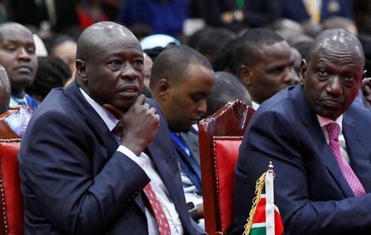File image of President William Ruto with DP Rigathi Gachagua