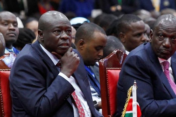 File image of President William Ruto with DP Rigathi Gachagua