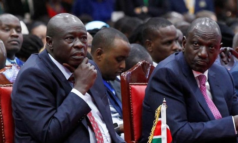 File image of President William Ruto with DP Rigathi Gachagua