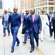 President William Ruto accompanied by his aides in US during a past trip