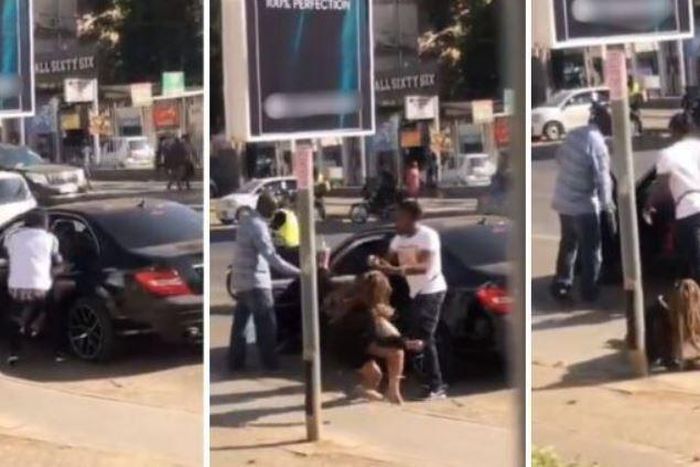 Social media erupts as woman is thrown out of Mercedes Benz in Nairobi street