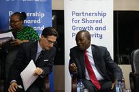 Treasury CS Njuguna Ndungu during the launch of the World Bank's Country Partnership Framework for 2023-28