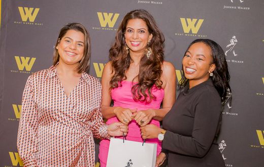 From Left - Stuti Ahuja - Johnnie Walker Senior Brand Manager, Media Personality Pinky Ghelani and Wambui Kibe - Johnnie Walker Reserve Brand Manager