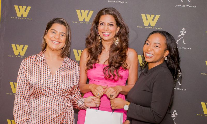 From Left - Stuti Ahuja - Johnnie Walker Senior Brand Manager, Media Personality Pinky Ghelani and Wambui Kibe - Johnnie Walker Reserve Brand Manager
