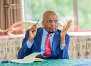 Trade CS Moses Kuria chairs a meeting to discuss the implementation framework  of the 47 County Aggregation and Industrial Parks (CAIPs) on April 13, 2023