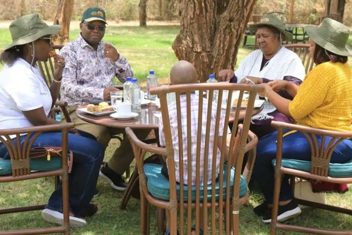 Ruto’s mother, Mama Sarah Cheruiyot bonds with family during tour of Nairobi National Park