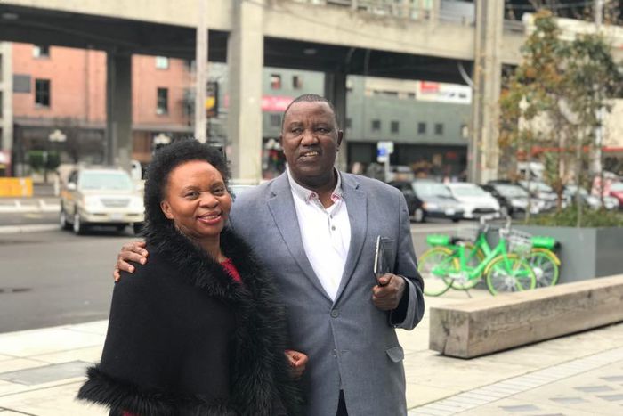 Peter Manjau Mwai with his wife Dr Grace Manjau