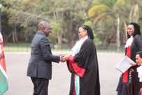 President William Ruto with Chief Justice Martha Koome at State House