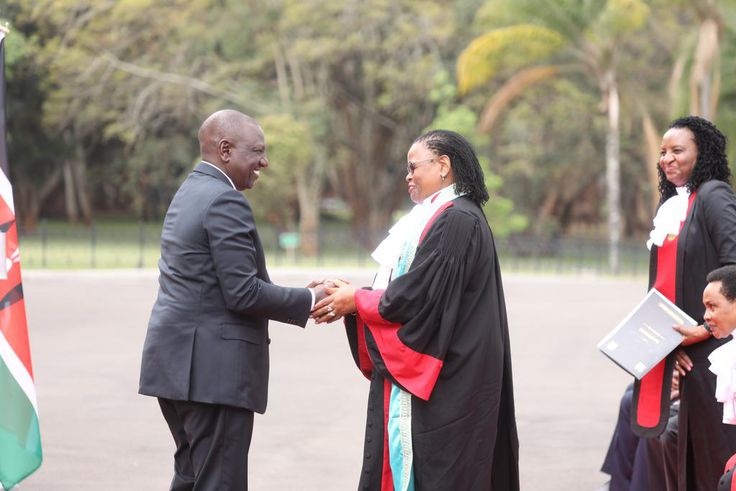 President William Ruto with Chief Justice Martha Koome at State House
