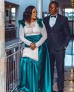 Gospel singer Janet Otieno and her husband during their 26th marriage anniversary