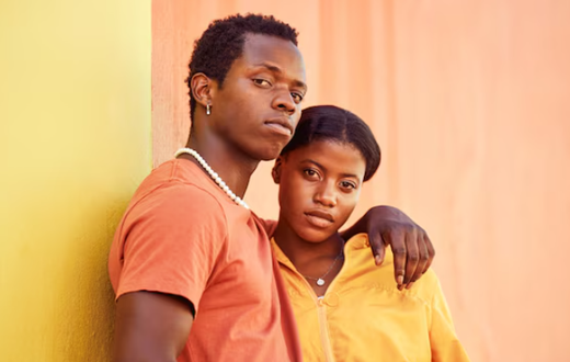 A young couple together