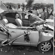 A collage image of Chewani MCA Hamisi Iddi Deye’s car following the accident that claimed his life along Malindi-Garsen Road on Saturday, June 17, 2023