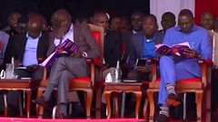 President William Ruto and DP Rigathi Gachagua attending a church service at ACK Diocese of Nyahururu in Laikipia County
