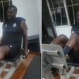 Raila Odinga working out