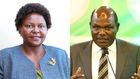 A collage photo of Wafula Chebukati & Wife Mary