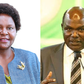 A collage photo of Wafula Chebukati & Wife Mary