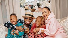 Zari Hassan, Diamond Platnumz and their Kids Tiffah and Nillan