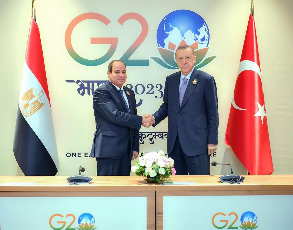 Egyptian President, Abdel-Fattah al-Sisi and Turkish president, Recep Tayyip Erdogan