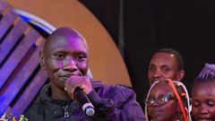 Singer Stivo Simple Boy at 10 over 10 show at Citizen TV