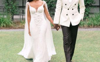 A couple during their wedding