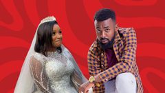 A collage of Becky actors Lucy Maina 'Becky' & Haji Nzibo 'Hakim'