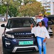 Nadia Mukami with her new Range Rover