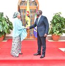 President William Ruto meets with UN Deputy Sec Gen Amina Mohammed at State House in October 2022