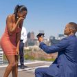 Man proposing to a woman