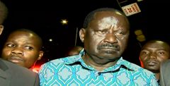 Azimio la Umoja leader Raila Odinga at the home of former Interior CS Fred Matiang'i in Karen on Wednesday, February 8, 2023
